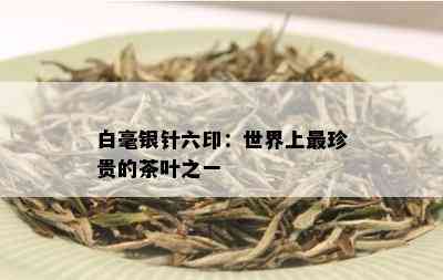 白毫银针六印：世界上最珍贵的茶叶之一