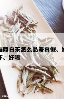 福鼎白茶怎么品鉴真假、好坏、好喝