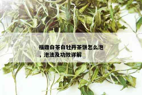 福鼎白茶白牡丹茶饼怎么泡，泡法及功效详解