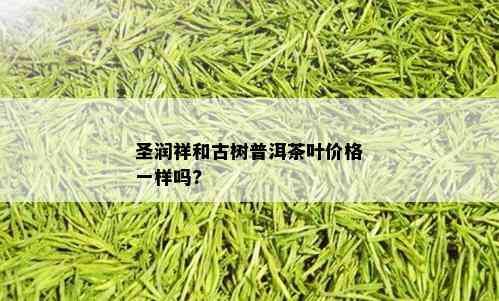 圣润祥和古树普洱茶叶价格一样吗?