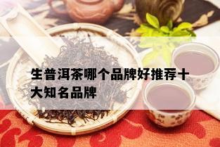 生普洱茶哪个品牌好推荐十大知名品牌