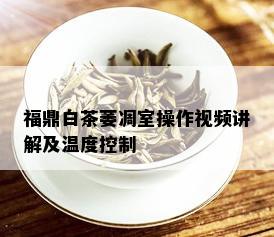 福鼎白茶萎凋室操作视频讲解及温度控制