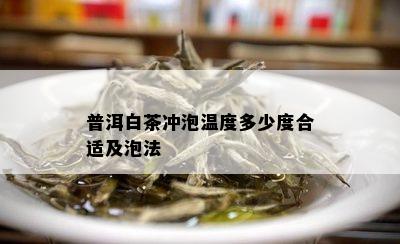 普洱白茶冲泡温度多少度合适及泡法