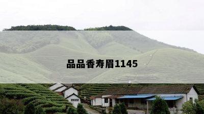 品品香寿眉1145