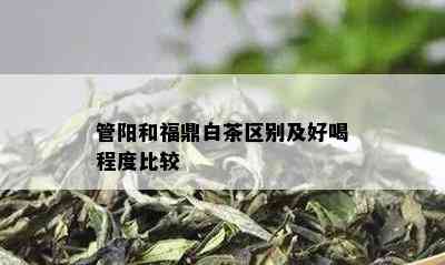 管阳和福鼎白茶区别及好喝程度比较