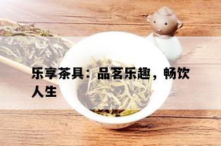 乐享茶具：品茗乐趣，畅饮人生