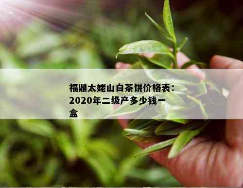 福鼎太姥山白茶饼价格表：2020年二级产多少钱一盒