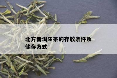 北方普洱生茶的存放条件及储存方式