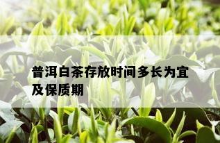 普洱白茶存放时间多长为宜及保质期