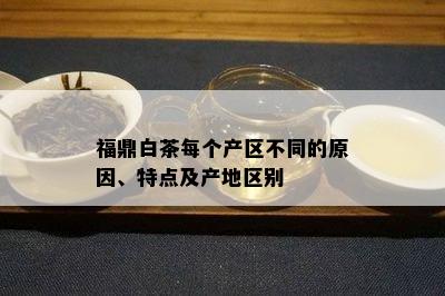 福鼎白茶每个产区不同的原因、特点及产地区别