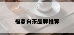 福鼎白茶品牌推荐