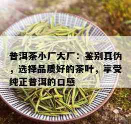 普洱茶小厂大厂：鉴别真伪，选择品质好的茶叶，享受纯正普洱的口感