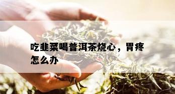 吃韭菜喝普洱茶烧心，胃疼怎么办