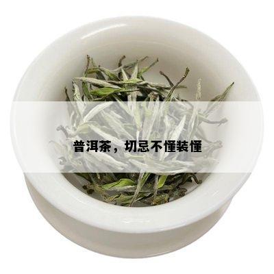 普洱茶，切忌不懂装懂