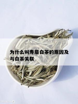 为什么叫寿眉白茶的原因及与白茶关联