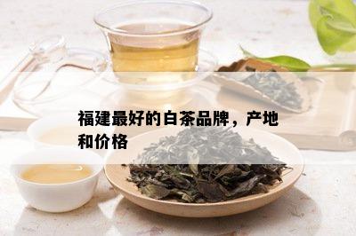 福建更好的白茶品牌，产地和价格