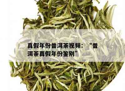 真假年份普洱茶视频：“普洱茶真假年份鉴别”