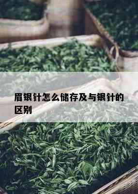 眉银针怎么储存及与银针的区别