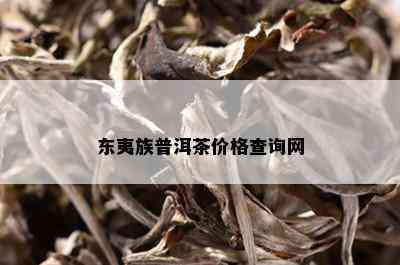 东夷族普洱茶价格查询网