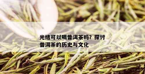 光绪可以喝普洱茶吗？探讨普洱茶的历史与文化