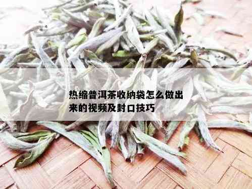 热缩普洱茶收纳袋怎么做出来的视频及封口技巧