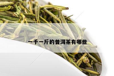 一千一斤的普洱茶有哪些