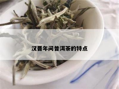 汉晋年间普洱茶的特点