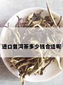 进口普洱茶多少钱合适呢