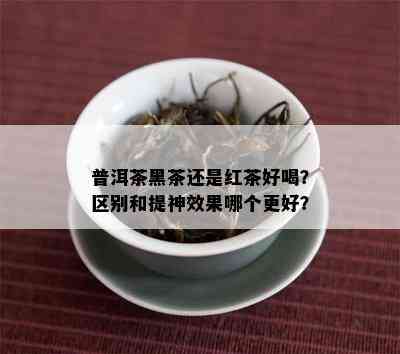 普洱茶黑茶还是红茶好喝？区别和提神效果哪个更好？