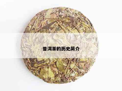 普洱茶的历史简介