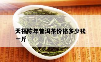 天福陈年普洱茶价格多少钱一斤