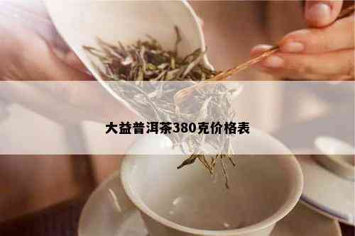 大益普洱茶380克价格表