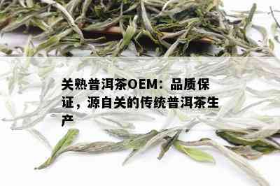 关熟普洱茶OEM：品质保证，源自关的传统普洱茶生产