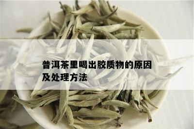 普洱茶里喝出胶质物的原因及处理方法