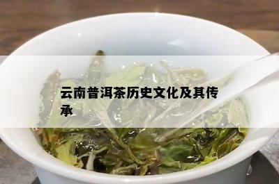 云南普洱茶历史文化及其传承