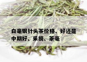 白毫银针头茶价格、好还是中期好、采摘、茶毫