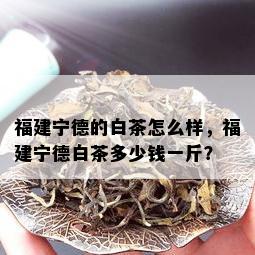 福建宁德的白茶怎么样，福建宁德白茶多少钱一斤？