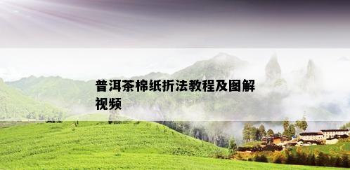 普洱茶棉纸折法教程及图解视频