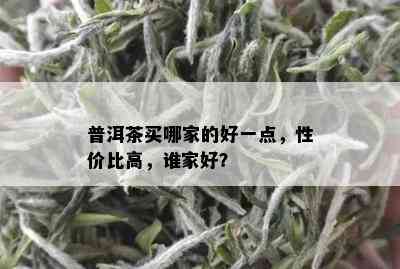 普洱茶买哪家的好一点，性价比高，谁家好？