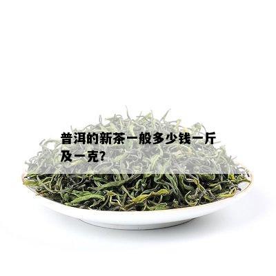 普洱的新茶一般多少钱一斤及一克？