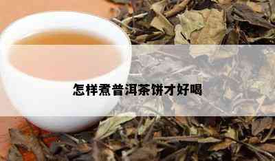 怎样煮普洱茶饼才好喝