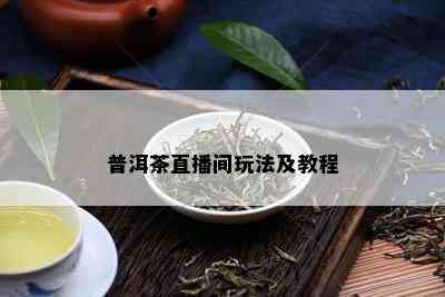 普洱茶直播间玩法及教程