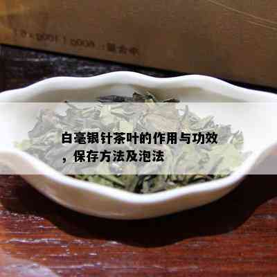 白毫银针茶叶的作用与功效，保存方法及泡法