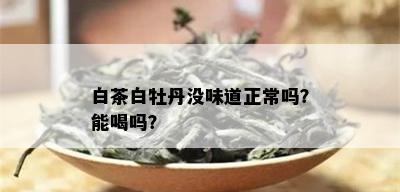 白茶白牡丹没味道正常吗？能喝吗？