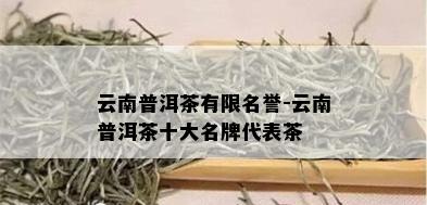 云南普洱茶有限名誉-云南普洱茶十大名牌代表茶