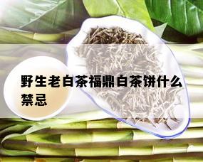 野生老白茶福鼎白茶饼什么禁忌