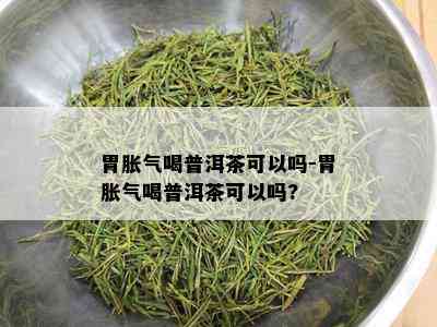 胃胀气喝普洱茶可以吗-胃胀气喝普洱茶可以吗?