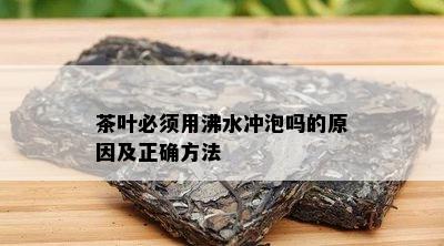 茶叶必须用沸水冲泡吗的原因及正确方法