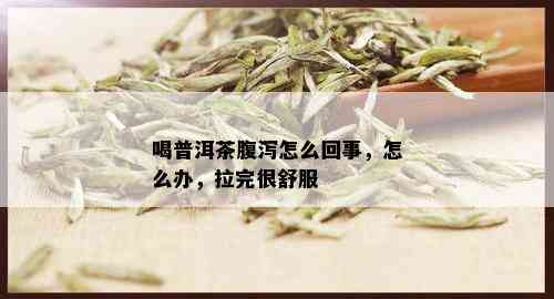 喝普洱茶腹泻怎么回事，怎么办，拉完很舒服