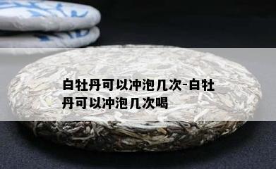 白牡丹可以冲泡几次-白牡丹可以冲泡几次喝